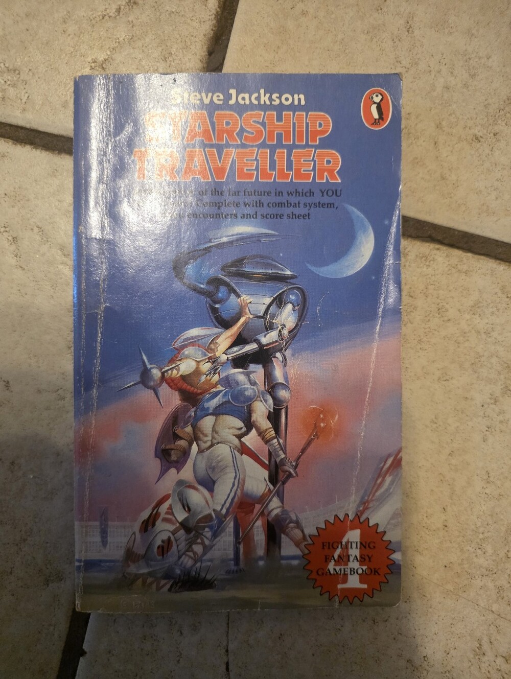 Starship Traveller 1983 Vintage Penguin Book by Steve Jackson